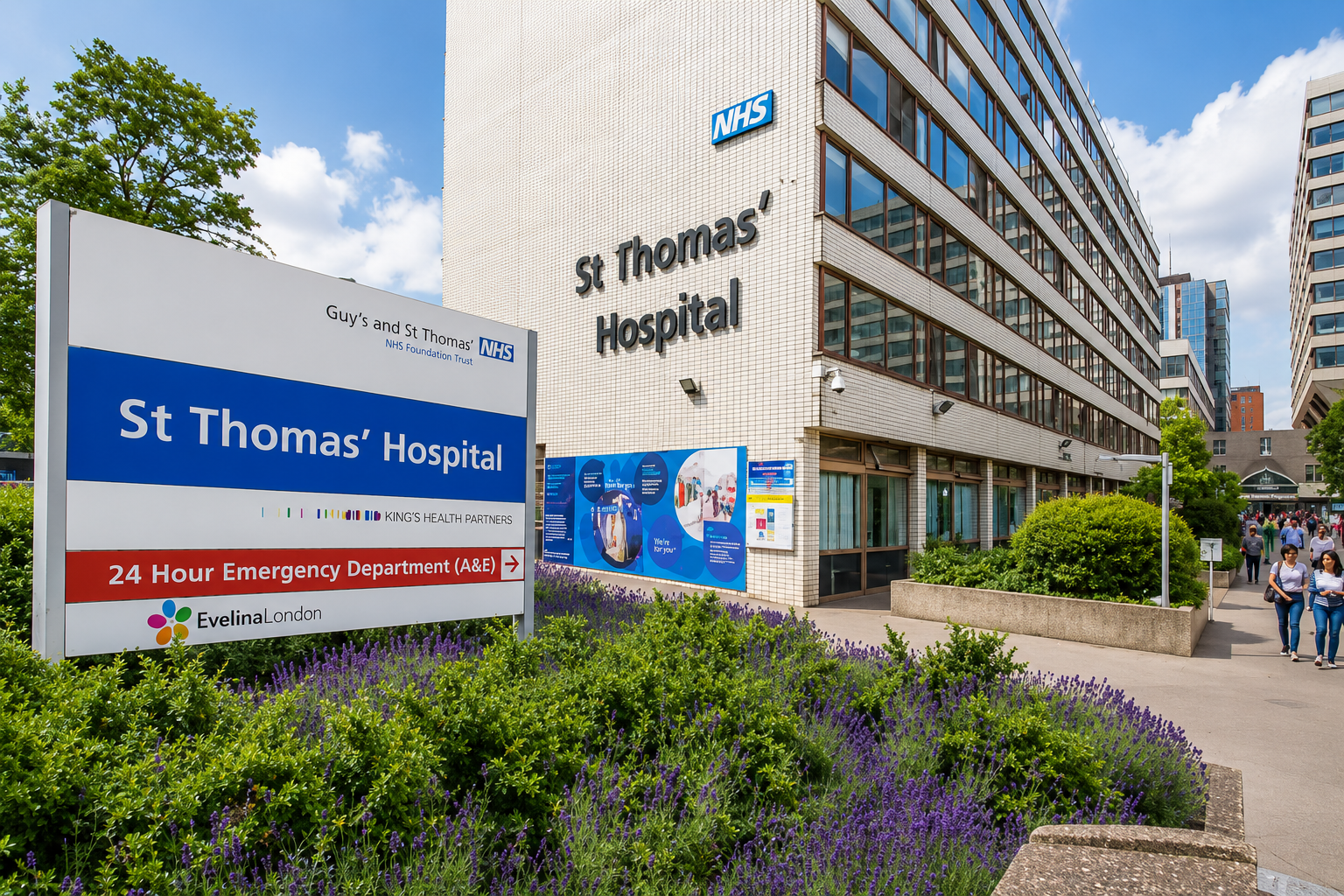 Wheelchair accessible chauffeur service St Thomas Hospital
