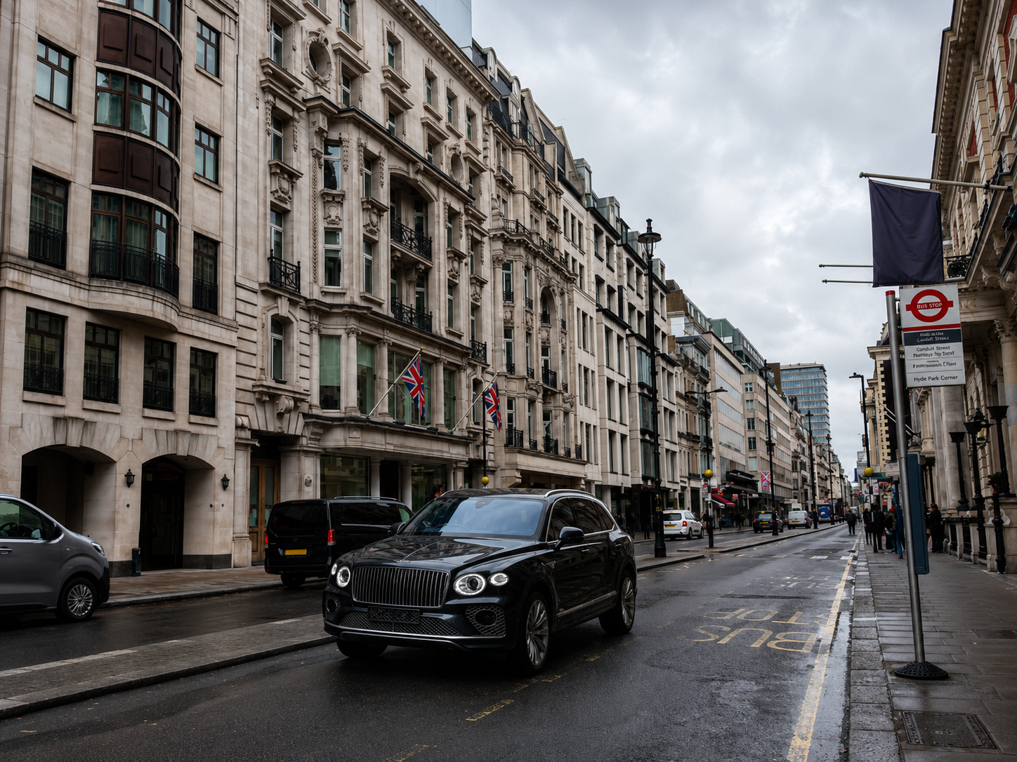 Luxury executive chauffeur vehicle London