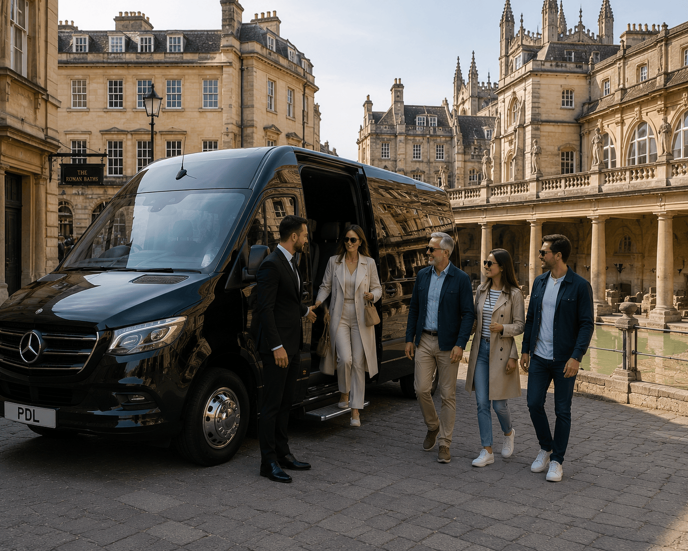 Luxury private car excursion to Roman Baths