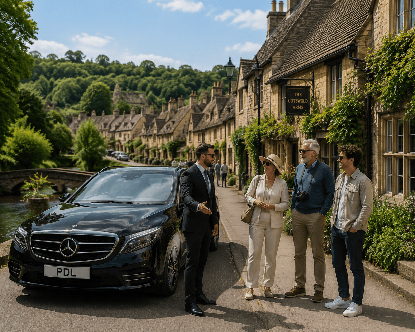 Private chauffeur tour through English countryside villages in Cotswolds