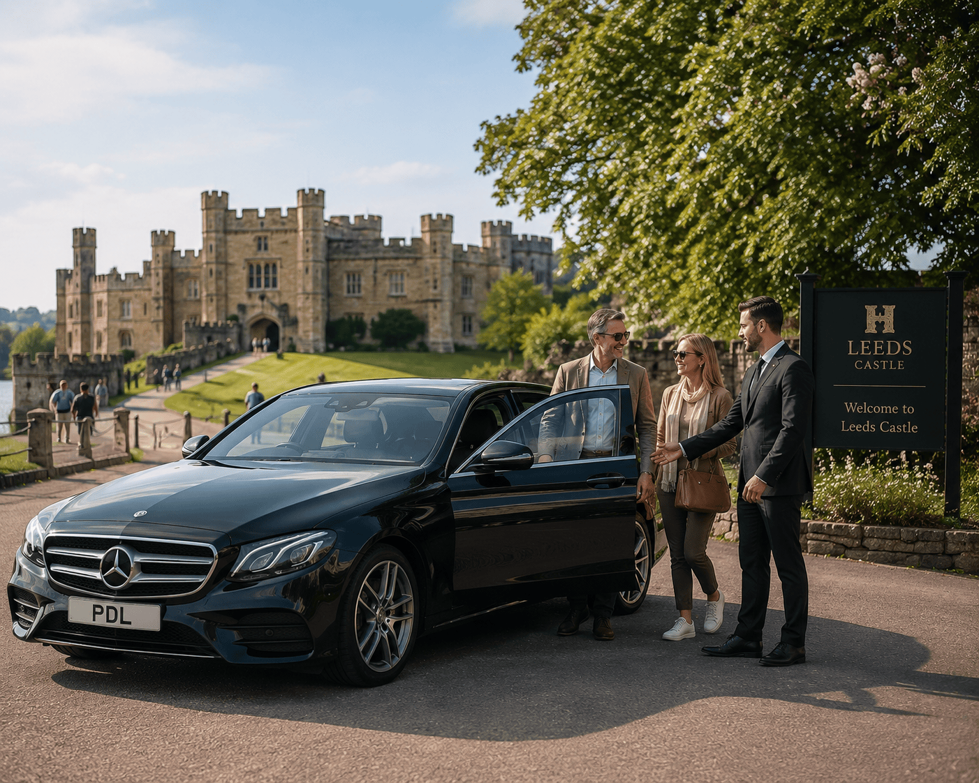Chauffeur driven executive day tour to Leeds Castle
