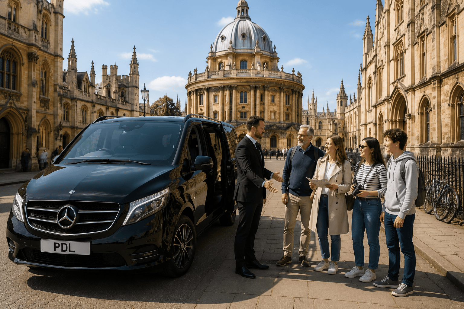 Private luxury driver service to Oxford university colleges